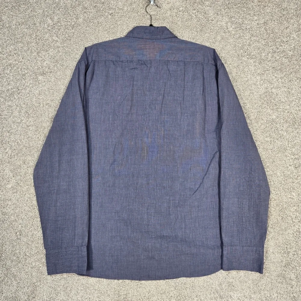 J. Crew shirt Slim Untucked Flex Oxford mens XL Blue long sleeve J Crew NEW - Picture 2 of 8